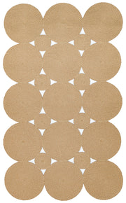 Jüt Hasır Görünümlü Hav Toz Vermez Örgü Halı