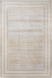 Bej Krem Minimalist Modern Halı - Yıkanabilir - Kaymaz Taban - Pati Dostu