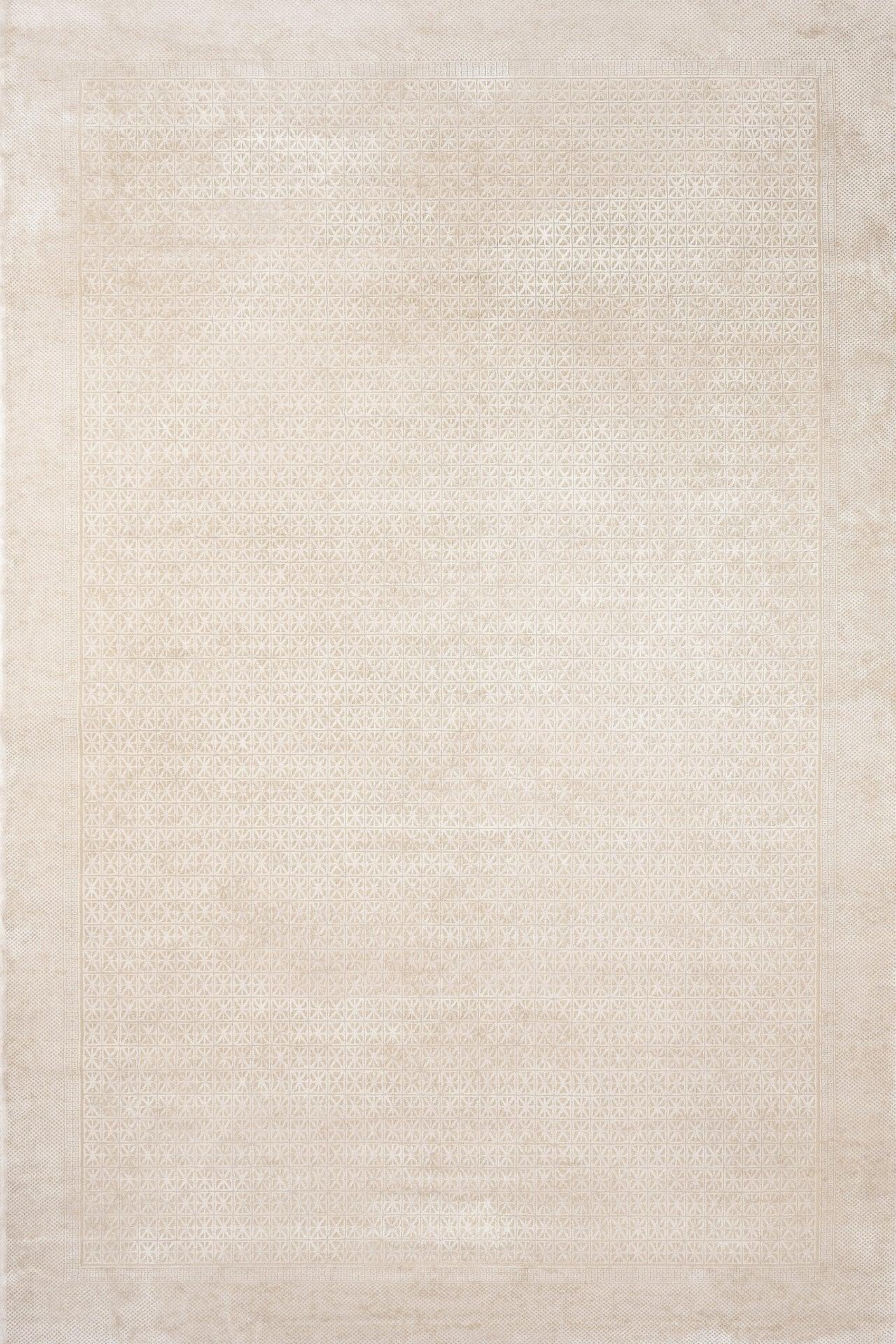 Krem Minimalist Modern Halı - Yıkanabilir - Kaymaz Taban - Pati Dostu