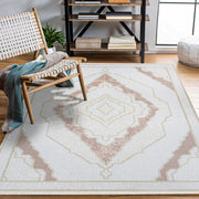 Mckinley Pembe Klasik Akrilik Makine Halısı