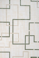 Cream Beige Modern Geometric Living Room Rug Abstract Geometric - Cotton