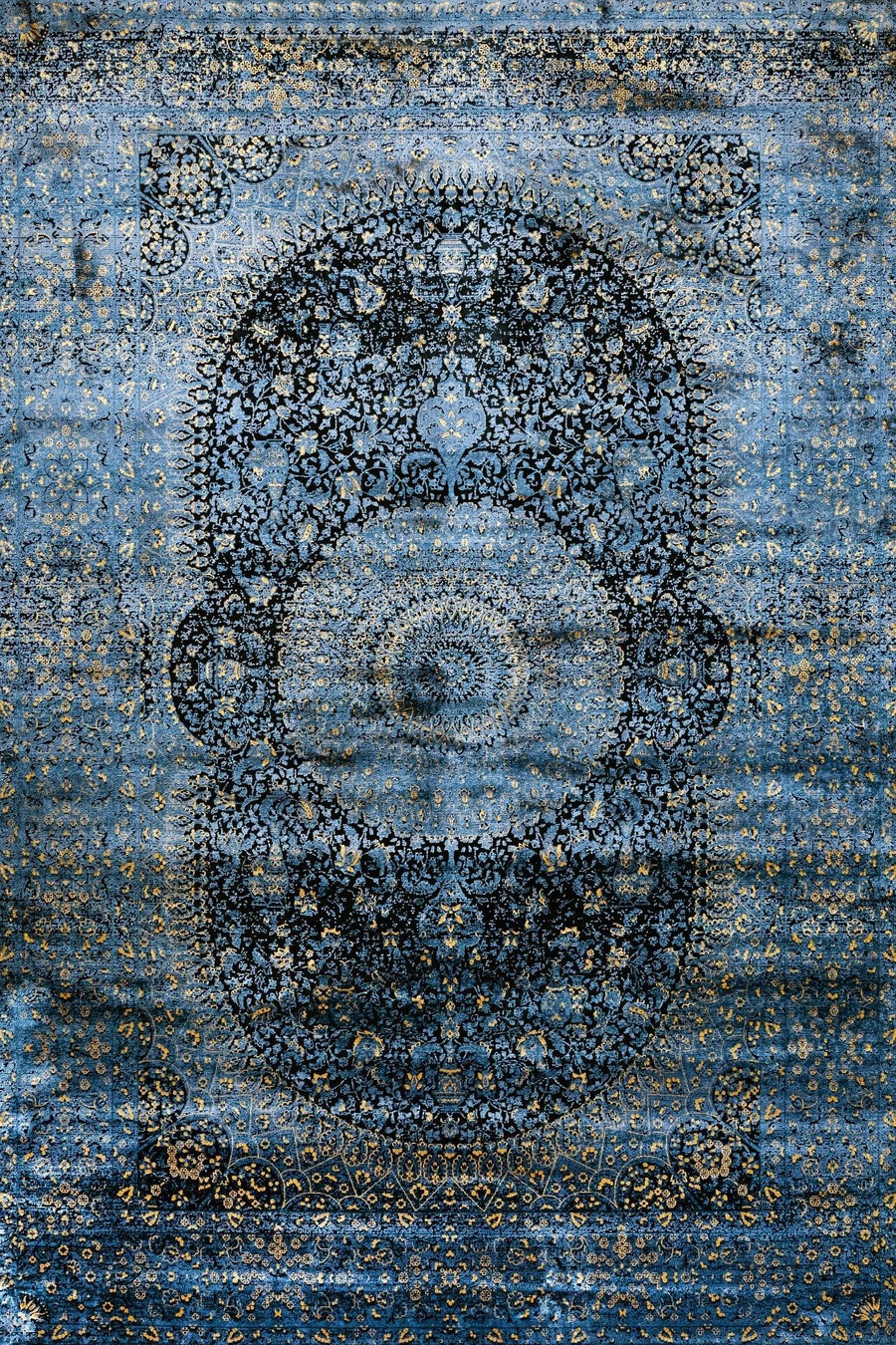 Gri Bohem Dokulu Halı - Yıkanabilir - Kaymaz Taban - Pati Dostu