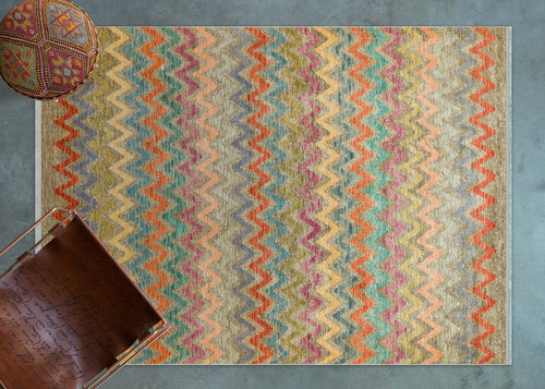 Vizon Geometrik Modern Etnik Desenli Halı  | Makinada Yıkanabilir | Hav Toz Vermez | Leke Tutmayan | Kaymaz Taban | Dijital Makine Baskı | Salon Yolluk Mutfak Halısı
