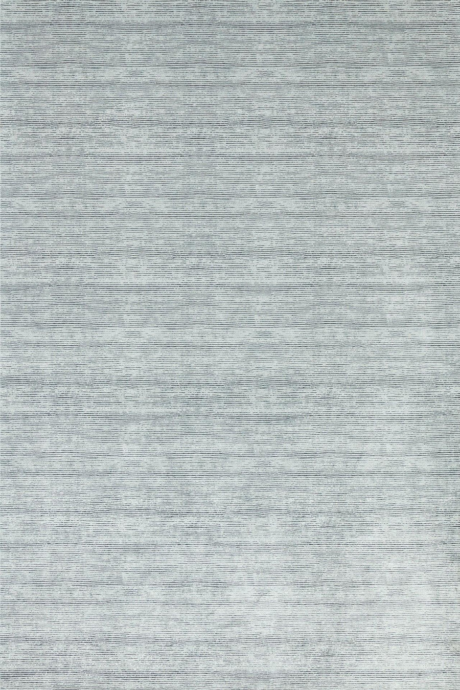 Moderner Teppich mit abstraktem Muster in Grau & Weiß – im Flur