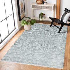 Gri Çizgili Modern Etnik Desenli Halı  | Makinada Yıkanabilir | Hav Toz Vermez | Leke Tutmayan | Kaymaz Taban | Dijital Makine Baskı | Salon Yolluk Mutfak Halısı