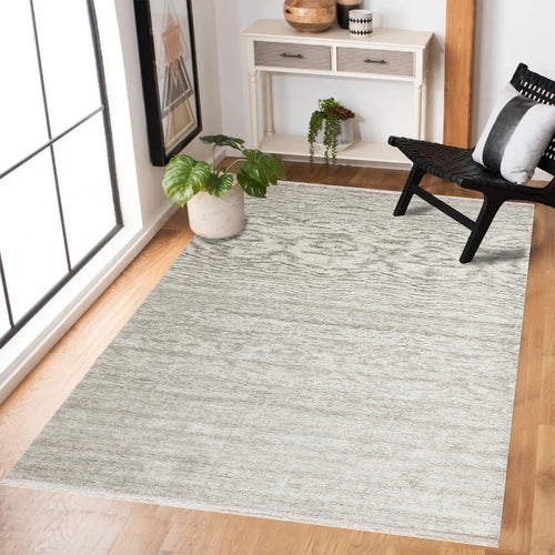 Krem Çizgili Modern Etnik Desenli Halı  | Makinada Yıkanabilir | Hav Toz Vermez | Leke Tutmayan | Kaymaz Taban | Dijital Makine Baskı | Salon Yolluk Mutfak Halısı