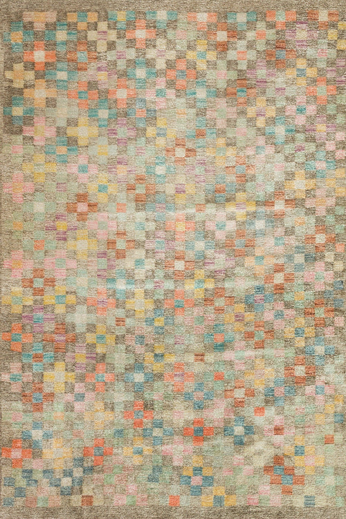 Bej Geometrik Modern Etnik Desenli Halı  | Makinada Yıkanabilir | Hav Toz Vermez | Leke Tutmayan | Kaymaz Taban | Dijital Makine Baskı | Salon Yolluk Mutfak Halısı