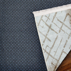 Krem Geometrik Modern Etnik Desenli Halı  | Makinada Yıkanabilir | Hav Toz Vermez | Leke Tutmayan | Kaymaz Taban | Dijital Makine Baskı | Salon Yolluk Mutfak Halısı