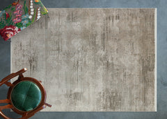 Bej Çerçeveli Modern Etnik Desenli Halı  | Makinada Yıkanabilir | Hav Toz Vermez | Leke Tutmayan | Kaymaz Taban | Dijital Makine Baskı | Salon Yolluk Mutfak Halısı