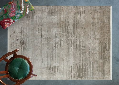 Bej Çerçeveli Modern Etnik Desenli Halı  | Makinada Yıkanabilir | Hav Toz Vermez | Leke Tutmayan | Kaymaz Taban | Dijital Makine Baskı | Salon Yolluk Mutfak Halısı