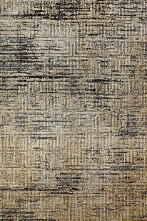 Sarı Soyut Modern Etnik Desenli Halı  | Makinada Yıkanabilir | Hav Toz Vermez | Leke Tutmayan | Kaymaz Taban | Dijital Makine Baskı | Salon Yolluk Mutfak Halısı