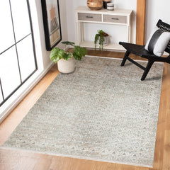 Gri Soyut Modern Etnik Desenli Halı  | Makinada Yıkanabilir | Hav Toz Vermez | Leke Tutmayan | Kaymaz Taban | Dijital Makine Baskı | Salon Yolluk Mutfak Halısı