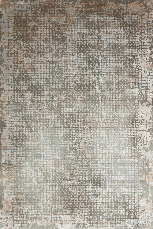 Krem Soyut Modern Etnik Desenli Halı  | Makinada Yıkanabilir | Hav Toz Vermez | Leke Tutmayan | Kaymaz Taban | Dijital Makine Baskı | Salon Yolluk Mutfak Halısı