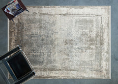 Kahve Soyut Modern Etnik Desenli Halı  | Makinada Yıkanabilir | Hav Toz Vermez | Leke Tutmayan | Kaymaz Taban | Dijital Makine Baskı | Salon Yolluk Mutfak Halısı