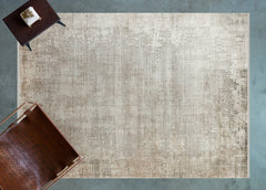 Krem Soyut Modern Etnik Desenli Halı  | Makinada Yıkanabilir | Hav Toz Vermez | Leke Tutmayan | Kaymaz Taban | Dijital Makine Baskı | Salon Yolluk Mutfak Halısı