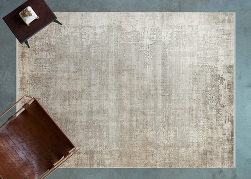 Krem Soyut Modern Etnik Desenli Halı  | Makinada Yıkanabilir | Hav Toz Vermez | Leke Tutmayan | Kaymaz Taban | Dijital Makine Baskı | Salon Yolluk Mutfak Halısı