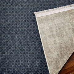 Krem Soyut Modern Etnik Desenli Halı  | Makinada Yıkanabilir | Hav Toz Vermez | Leke Tutmayan | Kaymaz Taban | Dijital Makine Baskı | Salon Yolluk Mutfak Halısı