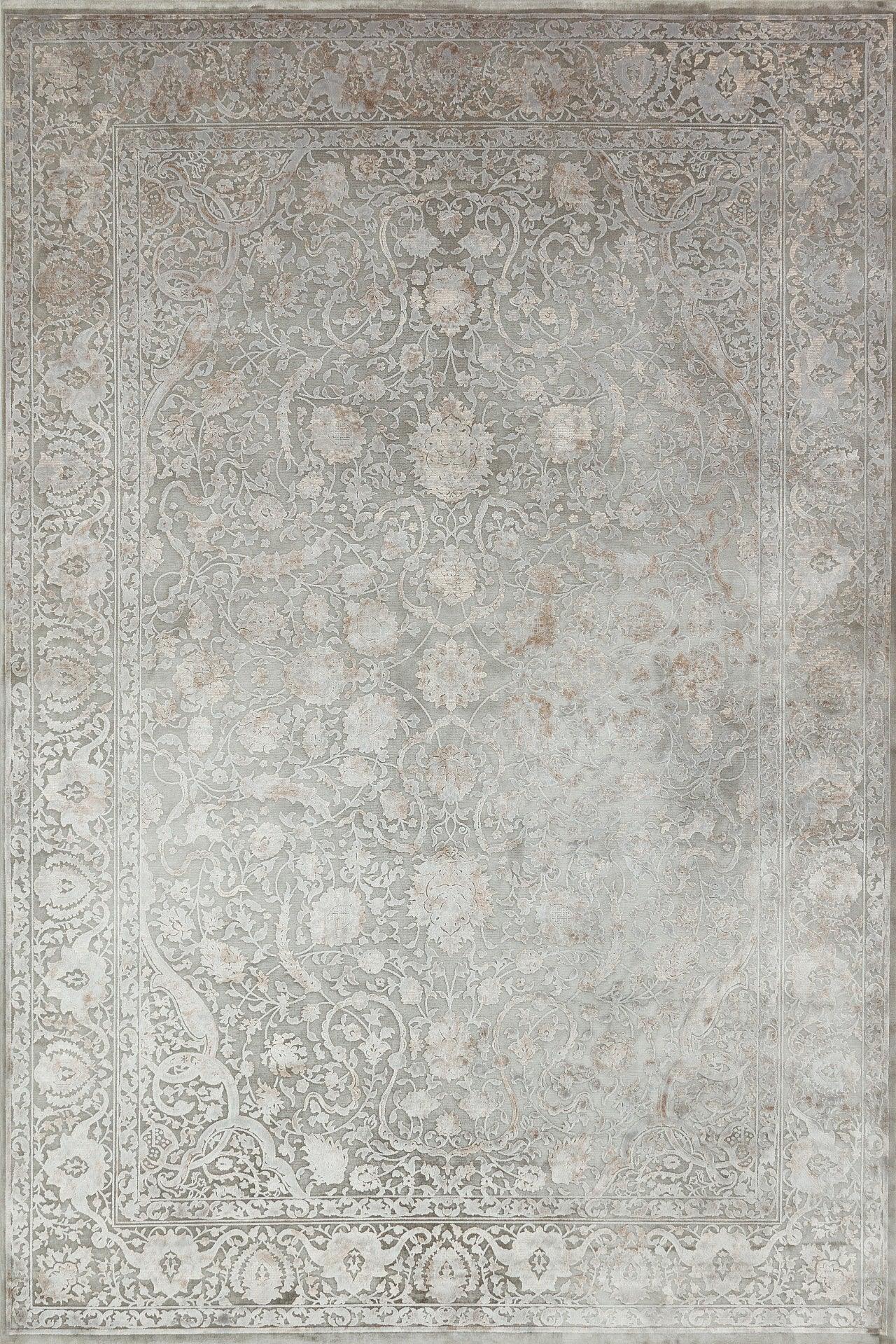 Gri Eskitme Modern Halı - Yıkanabilir - Kaymaz Taban - Pati Dostu
