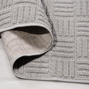 Gri Modern Polyester Makine Halısı