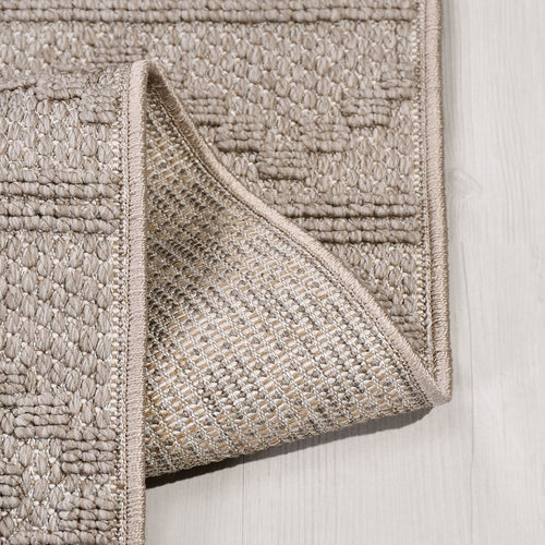 Bej Modern Polyester Makine Halısı