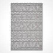 Gri Modern Polyester Makine Halısı