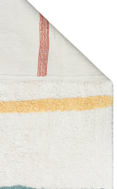 Yıkanabilir Kaymaz Tabanlı Naturel Pamuk Bebek Halısı