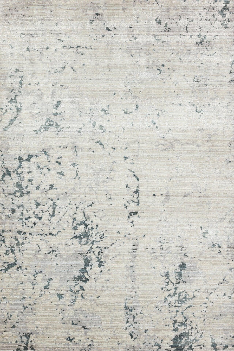 Abstract Distressed Style Area Rug in Grey – in the living room