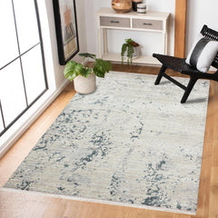 Gri Modern Modern Etnik Desenli Halı  | Makinada Yıkanabilir | Hav Toz Vermez | Leke Tutmayan | Kaymaz Taban | Dijital Makine Baskı | Salon Yolluk Mutfak Halısı