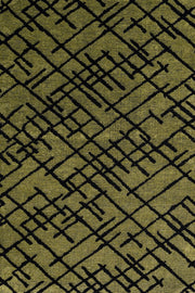 Siyah Geometrik Minimalist Halı - Yıkanabilir - Kaymaz Taban - Pati Dostu