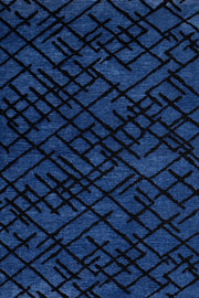 Siyah Geometrik Minimalist Halı - Yıkanabilir - Kaymaz Taban - Pati Dostu