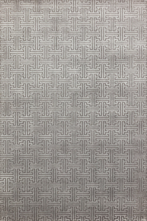 Gri Geometrik Modern Etnik Desenli Halı  | Makinada Yıkanabilir | Hav Toz Vermez | Leke Tutmayan | Kaymaz Taban | Dijital Makine Baskı | Salon Yolluk Mutfak Halısı