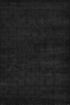 Siyah Geometrik Modern Etnik Desenli Halı  | Makinada Yıkanabilir | Hav Toz Vermez | Leke Tutmayan | Kaymaz Taban | Dijital Makine Baskı | Salon Yolluk Mutfak Halısı