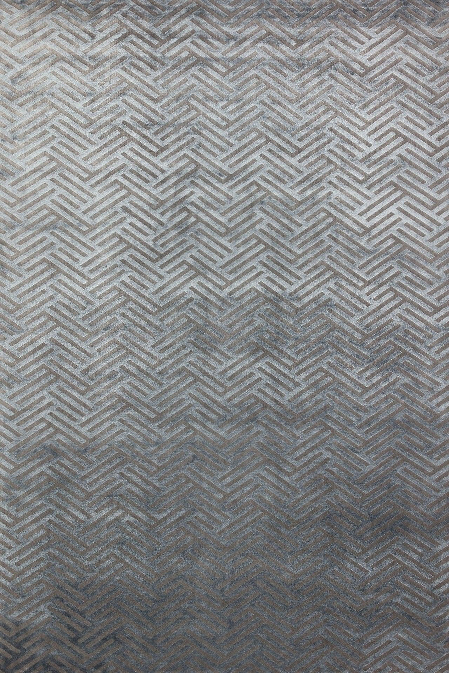 Gri Açık Gri Modern Geometrik Salon Halısı Zigzag – Oturma Odası kullanımı