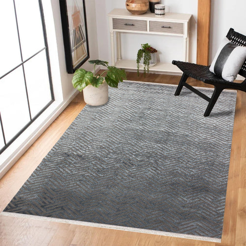 Gri Geometrik Modern Etnik Desenli Halı  | Makinada Yıkanabilir | Hav Toz Vermez | Leke Tutmayan | Kaymaz Taban | Dijital Makine Baskı | Salon Yolluk Mutfak Halısı