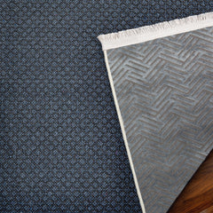 Gri Geometrik Modern Etnik Desenli Halı  | Makinada Yıkanabilir | Hav Toz Vermez | Leke Tutmayan | Kaymaz Taban | Dijital Makine Baskı | Salon Yolluk Mutfak Halısı