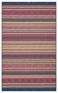 Hokkaido Sarı Modern Pamuk Kilim