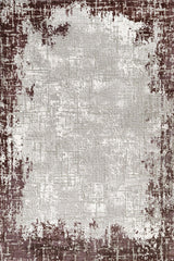 Distressed Light Gray Brown Living Room Rug 754 - Cotton