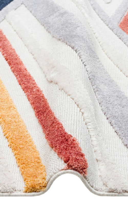 Hav Toz Vermez Etnik Örgü Desenlere Sahip Modern İskandinav Halı