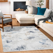 Alayah Gri Modern Triko Akrilik Makine Halısı