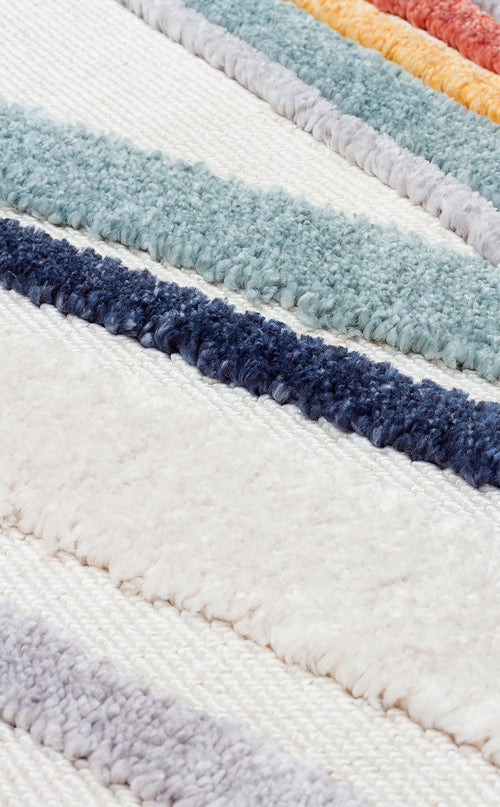 Hav Toz Vermez Etnik Örgü Desenlere Sahip Modern İskandinav Halı