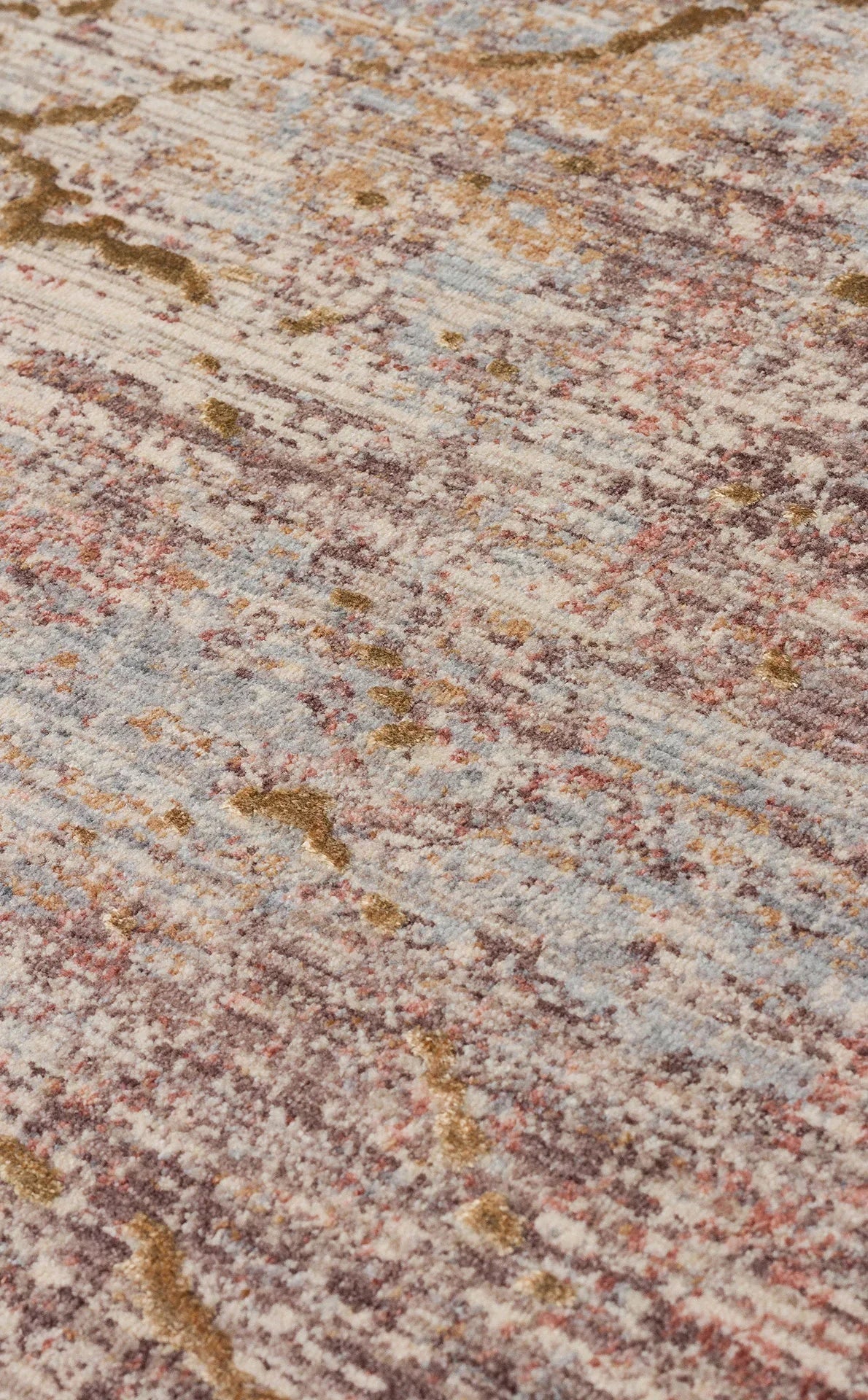 Bej Gold Modern Triko Halı - Pati Dostu - Toz Vermez