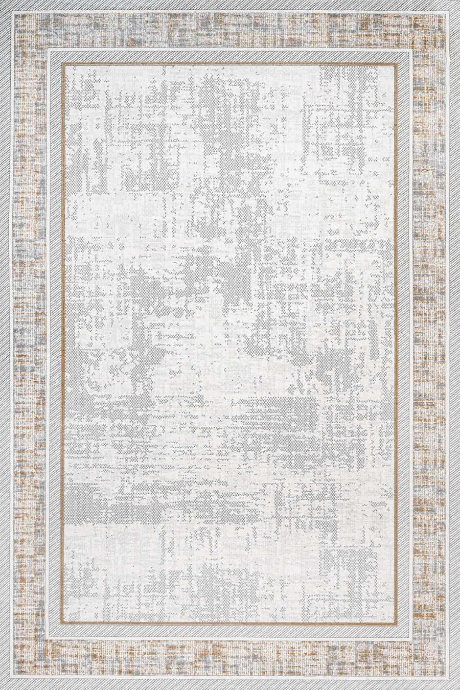 Modern Sade Tasarım Halı - Yıkanabilir - Kaymaz Taban - Pati Dostu