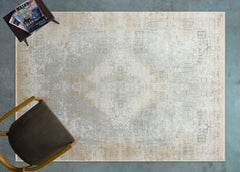 Gri Soyut Modern Etnik Desenli Halı  | Makinada Yıkanabilir | Hav Toz Vermez | Leke Tutmayan | Kaymaz Taban | Dijital Makine Baskı | Salon Yolluk Mutfak Halısı