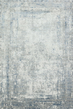 Mavi Soyut Modern Etnik Desenli Halı  | Makinada Yıkanabilir | Hav Toz Vermez | Leke Tutmayan | Kaymaz Taban | Dijital Makine Baskı | Salon Yolluk Mutfak Halısı