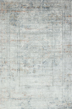 Gri Göbekli Modern Etnik Desenli Halı  | Makinada Yıkanabilir | Hav Toz Vermez | Leke Tutmayan | Kaymaz Taban | Dijital Makine Baskı | Salon Yolluk Mutfak Halısı