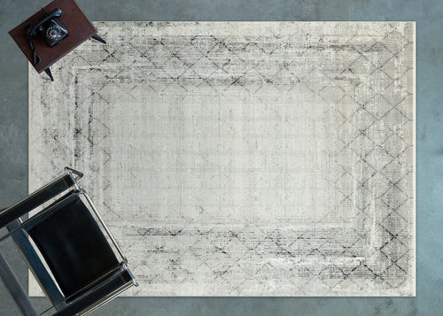 Krem Geometrik Modern Etnik Desenli Halı  | Makinada Yıkanabilir | Hav Toz Vermez | Leke Tutmayan | Kaymaz Taban | Dijital Makine Baskı | Salon Yolluk Mutfak Halısı