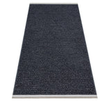 Anthracite Black Modern Living Room Rug - Polyester
