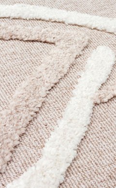 Hav Toz Vermez Etnik Örgü Desenlere Sahip Modern İskandinav Halı