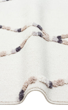 Hav Toz Vermez Etnik Örgü Desenlere Sahip Modern İskandinav Halı