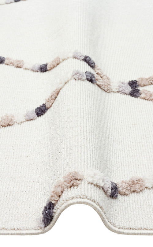 Hav Toz Vermez Etnik Örgü Desenlere Sahip Modern İskandinav Halı